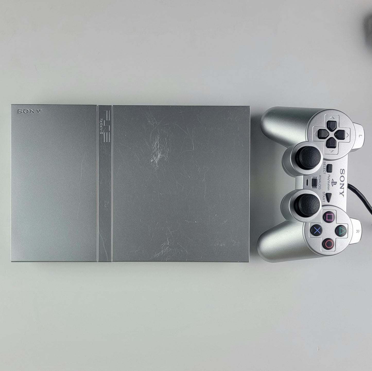 Sony PlayStation 2 Slim Silver Console Bundle
