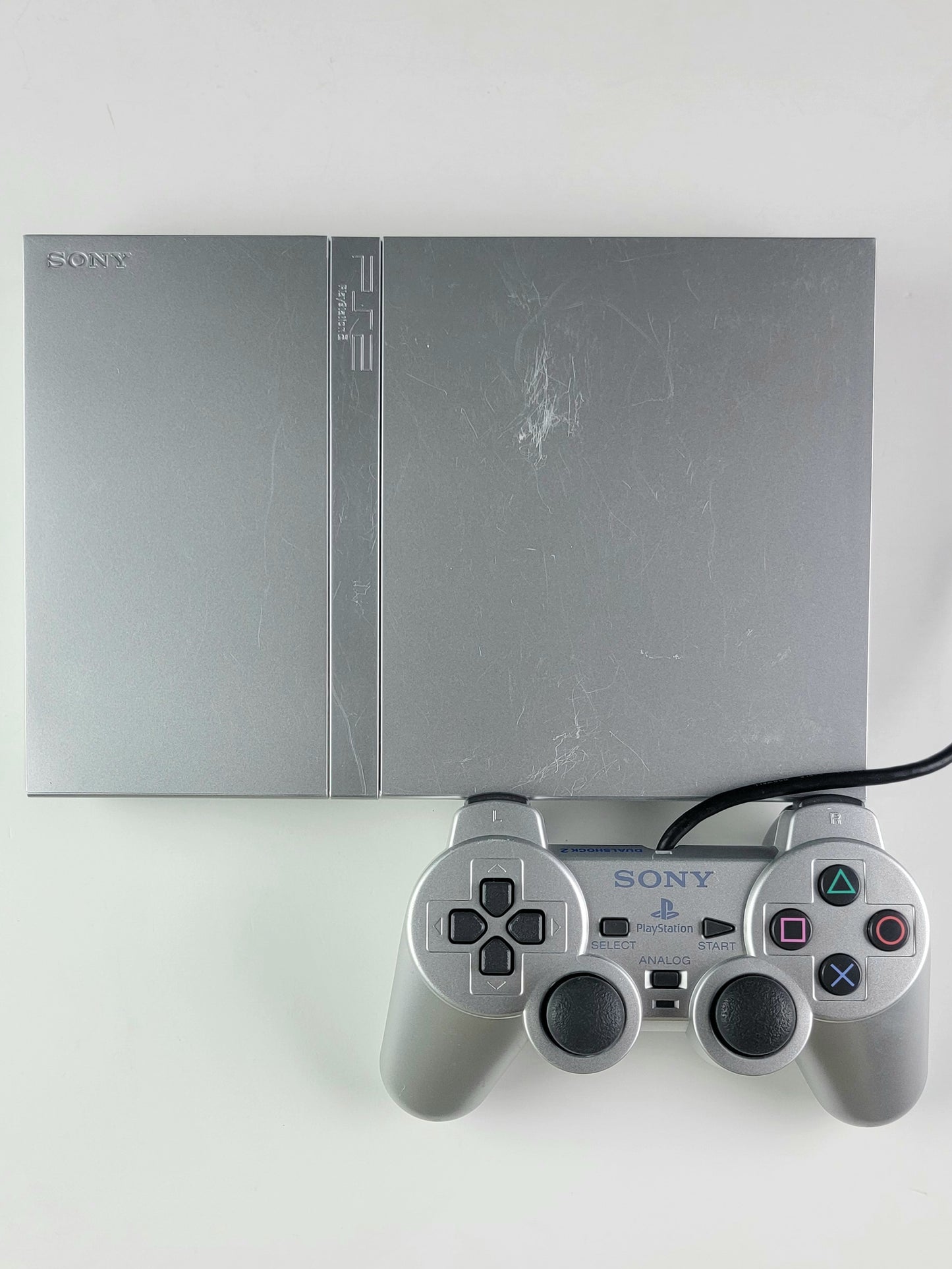 Sony PlayStation 2 Slim Silver Console Bundle